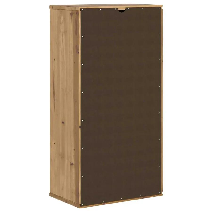 Armoire latérale ODDA 40x24x79 cm bois massif pin - 7