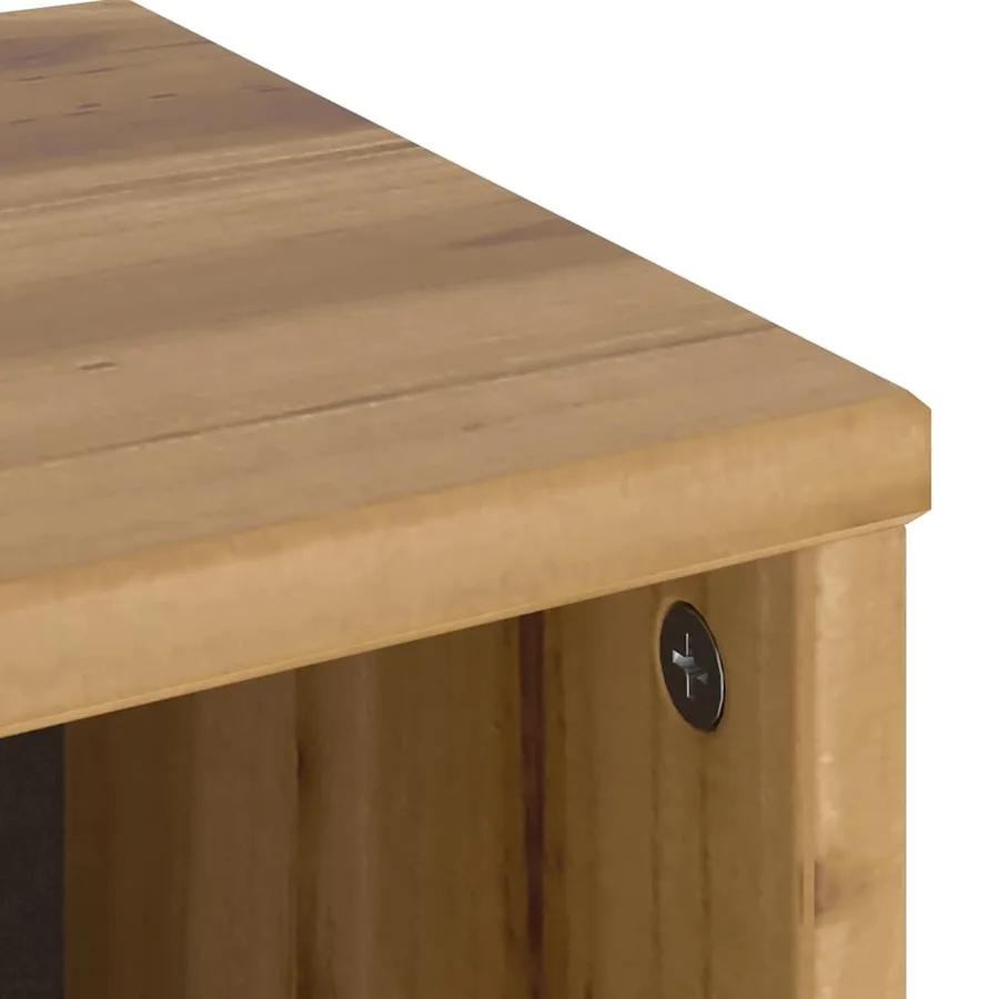Armoire latérale ODDA 40x24x79 cm bois massif pin - 8