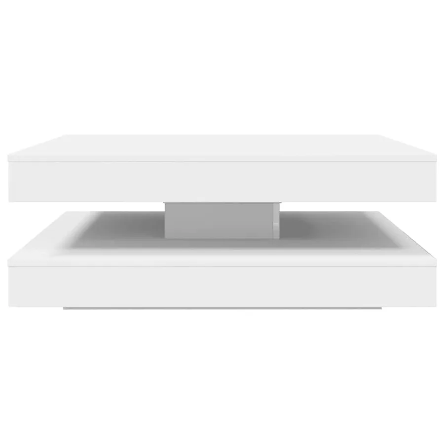 Table basse rotative à 360 degrés blanc 90x90x34,5 cm - 5