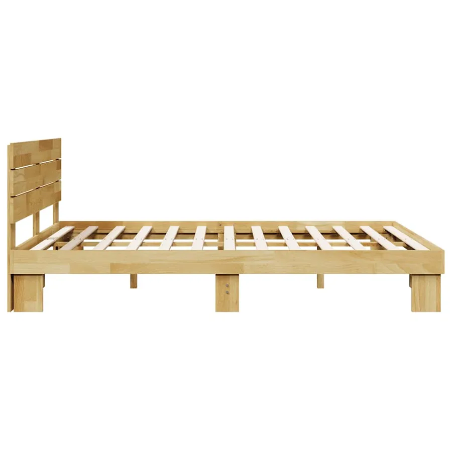 Cadre de lit avec tête de lit sans matelas 135 x 190 cm - 7