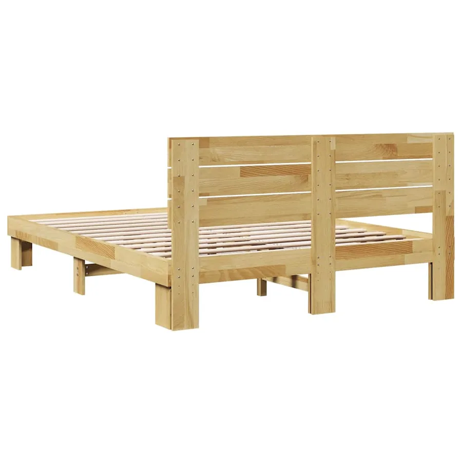 Cadre de lit avec tête de lit sans matelas 135 x 190 cm - 8