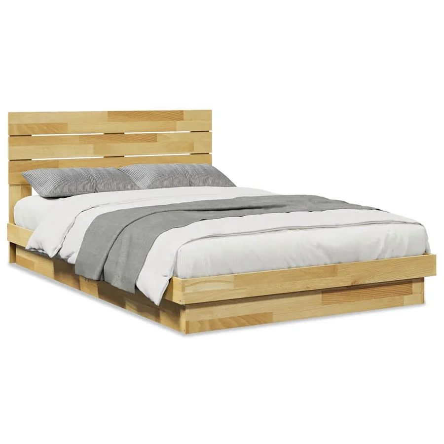 Cadre de lit avec tête de lit sans matelas 120x200 cm - 2