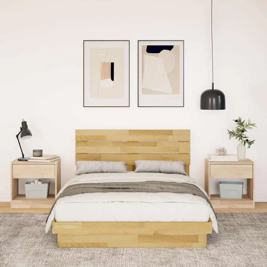 Cadre de lit avec tête de lit sans matelas 120x200 cm - 4