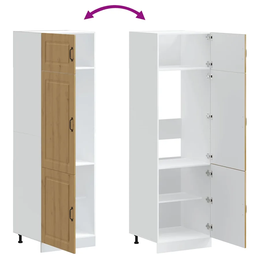 Armoire de cuisine Kalmar chêne artisanal bois d'ingénierie - 7