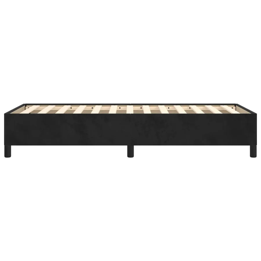 Cadre de lit sans matelas noir 90x200 cm velours - 6