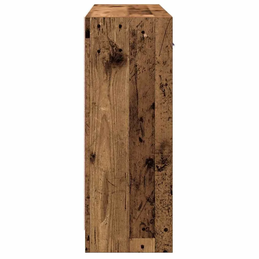 Buffet vieux bois 91x28x75 cm bois d'ingénierie - 6