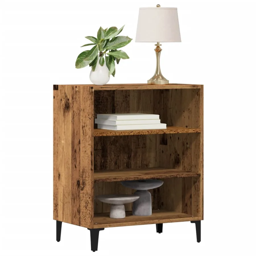 Buffet vieux bois 57x35x70 cm bois d'ingénierie