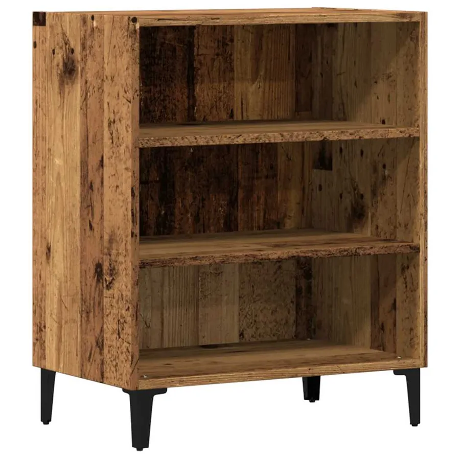Buffet vieux bois 57x35x70 cm bois d'ingénierie - 2