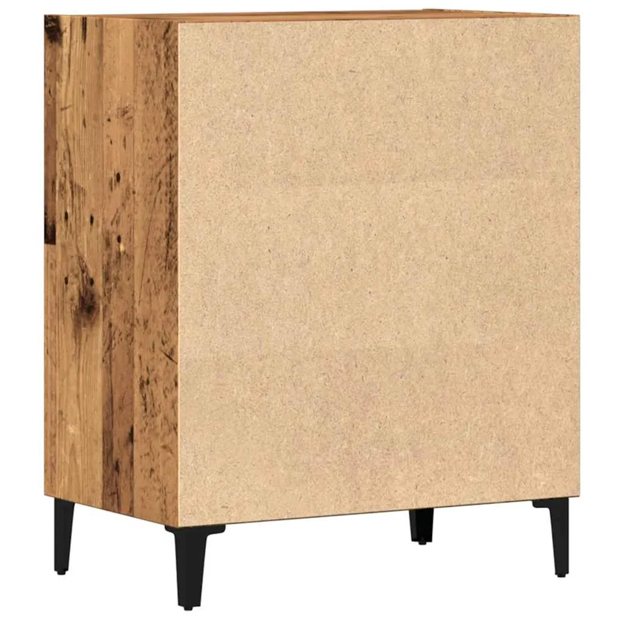 Buffet vieux bois 57x35x70 cm bois d'ingénierie - 5