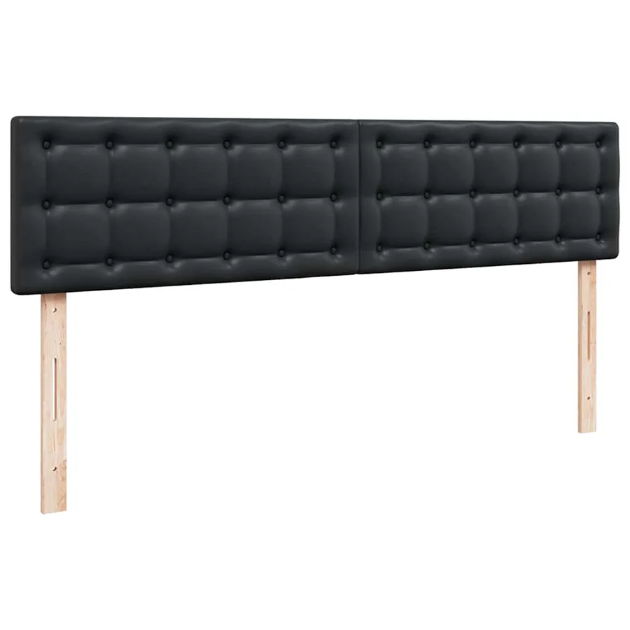 Cadre de lit ottoman avec matelas noir 200x200 cm similicuir - 13