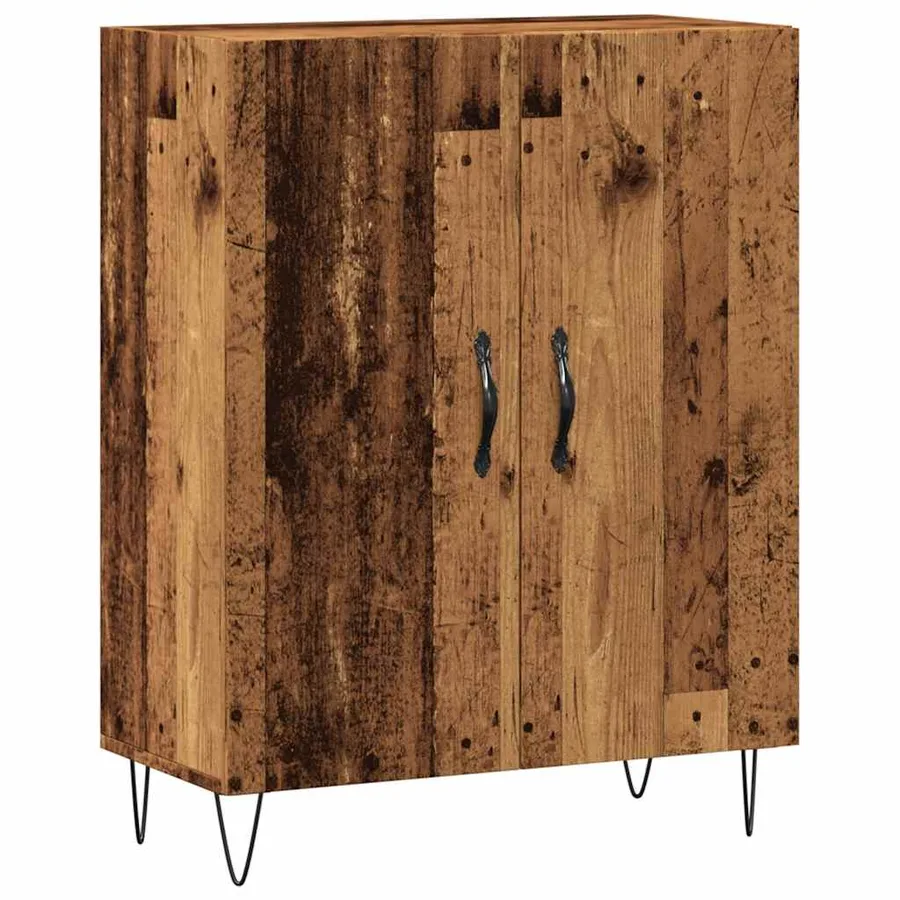 Buffet vieux bois 69,5x34x90 cm bois d'ingénierie - 2