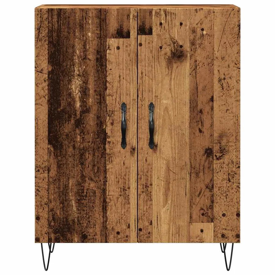 Buffet vieux bois 69,5x34x90 cm bois d'ingénierie - 4