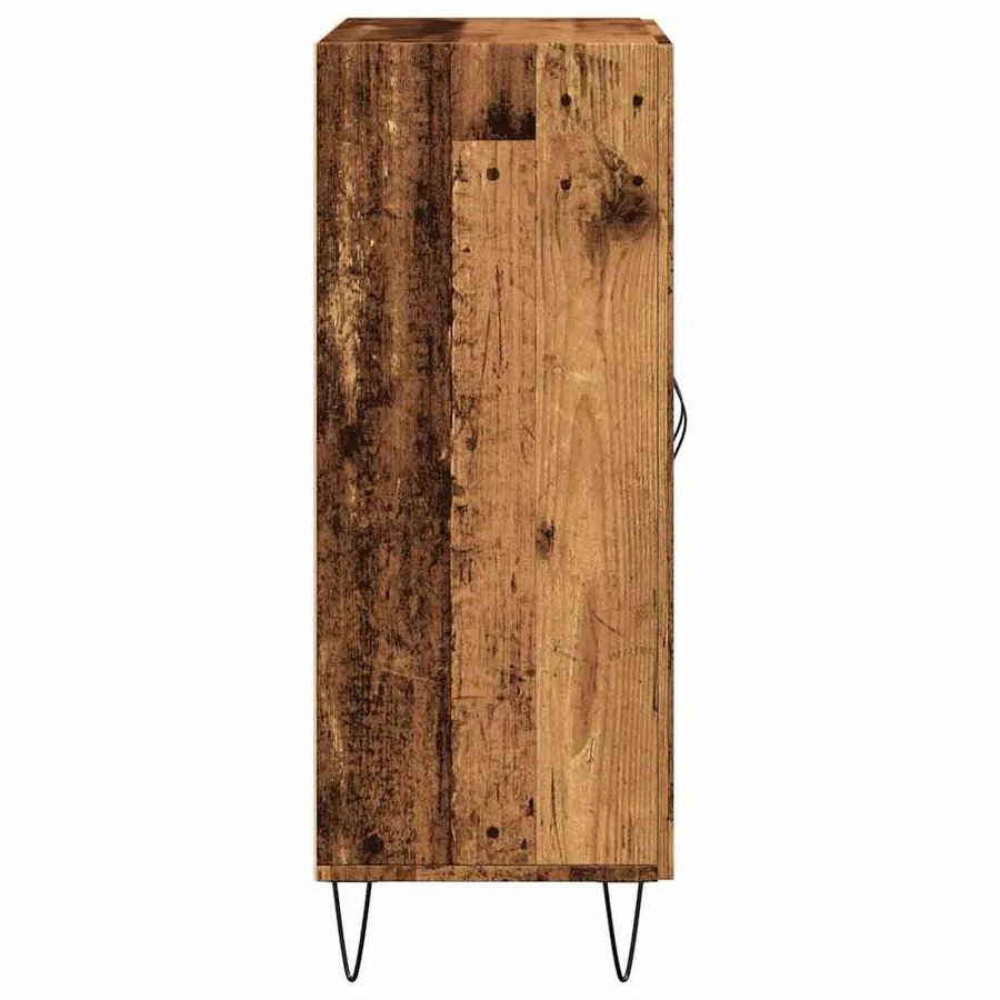 Buffet vieux bois 69,5x34x90 cm bois d'ingénierie - 5