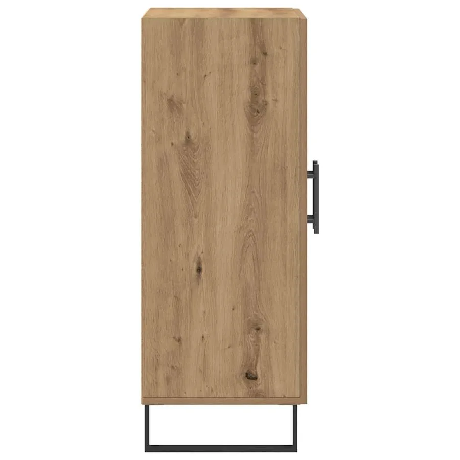 Buffet chêne artisanal 69,5x34x90 cm bois d'ingénierie - 5