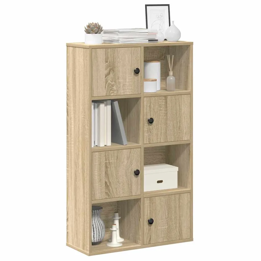 Bibliothèque chêne sonoma 60x24x101,5 cm bois d'ingénierie