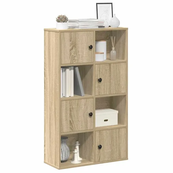 Bibliothèque chêne sonoma 60x24x101,5 cm bois d'ingénierie