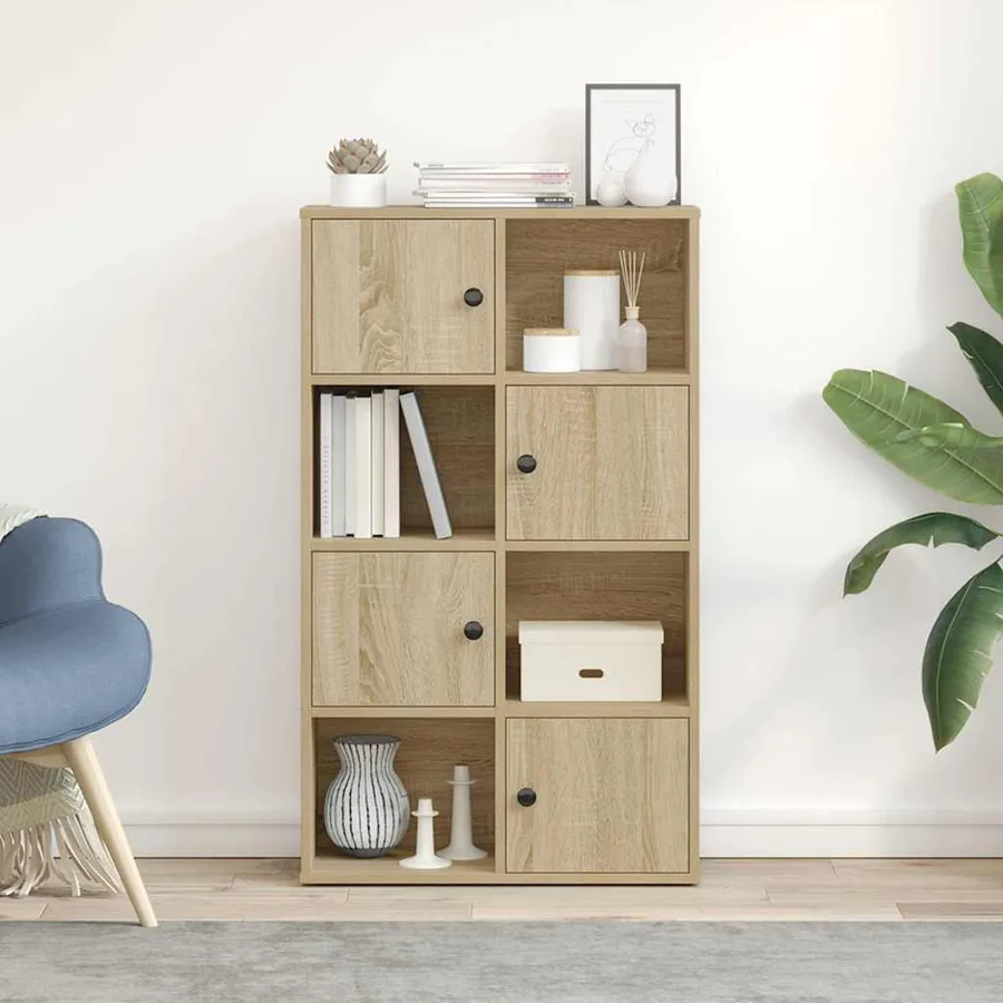 Bibliothèque chêne sonoma 60x24x101,5 cm bois d'ingénierie - 3