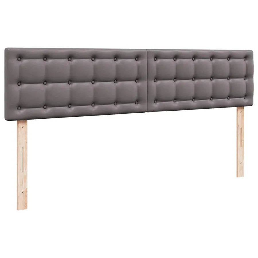 Cadre de lit ottoman avec matelas gris 200x200 cm similicuir - 9