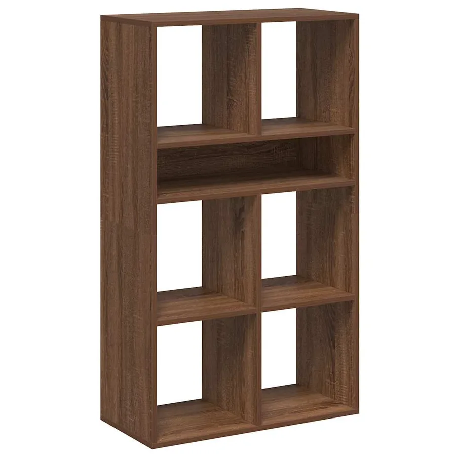 Bibliothèque chêne marron 66x31x112 cm bois d'ingénierie - 2
