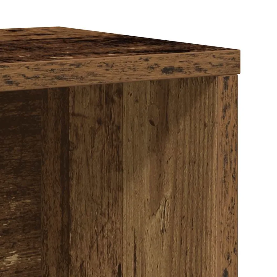 Bibliothèque vieux bois 60x24x101,5 cm bois d'ingénierie - 9