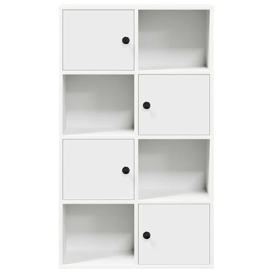 Bibliothèque blanc 60x24x101,5 cm bois d'ingénierie - 4