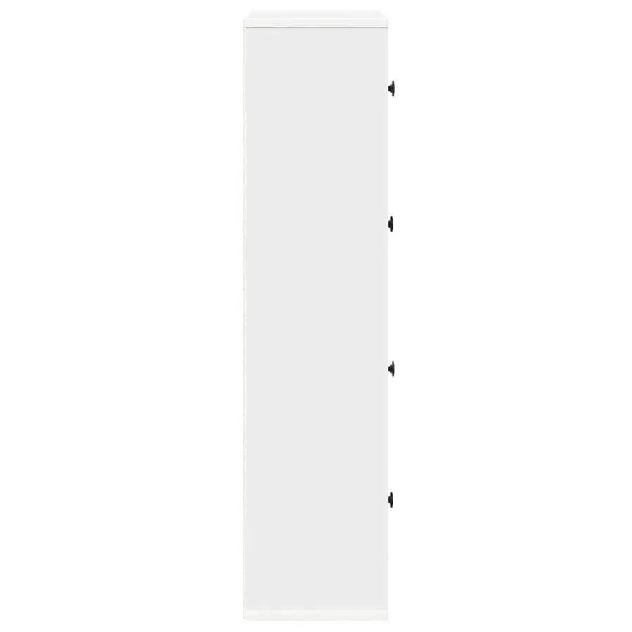 Bibliothèque blanc 60x24x101,5 cm bois d'ingénierie - 6