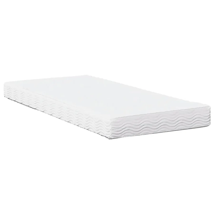 Lit de jour avec matelas blanc 100x200 cm bois de pin massif - 9