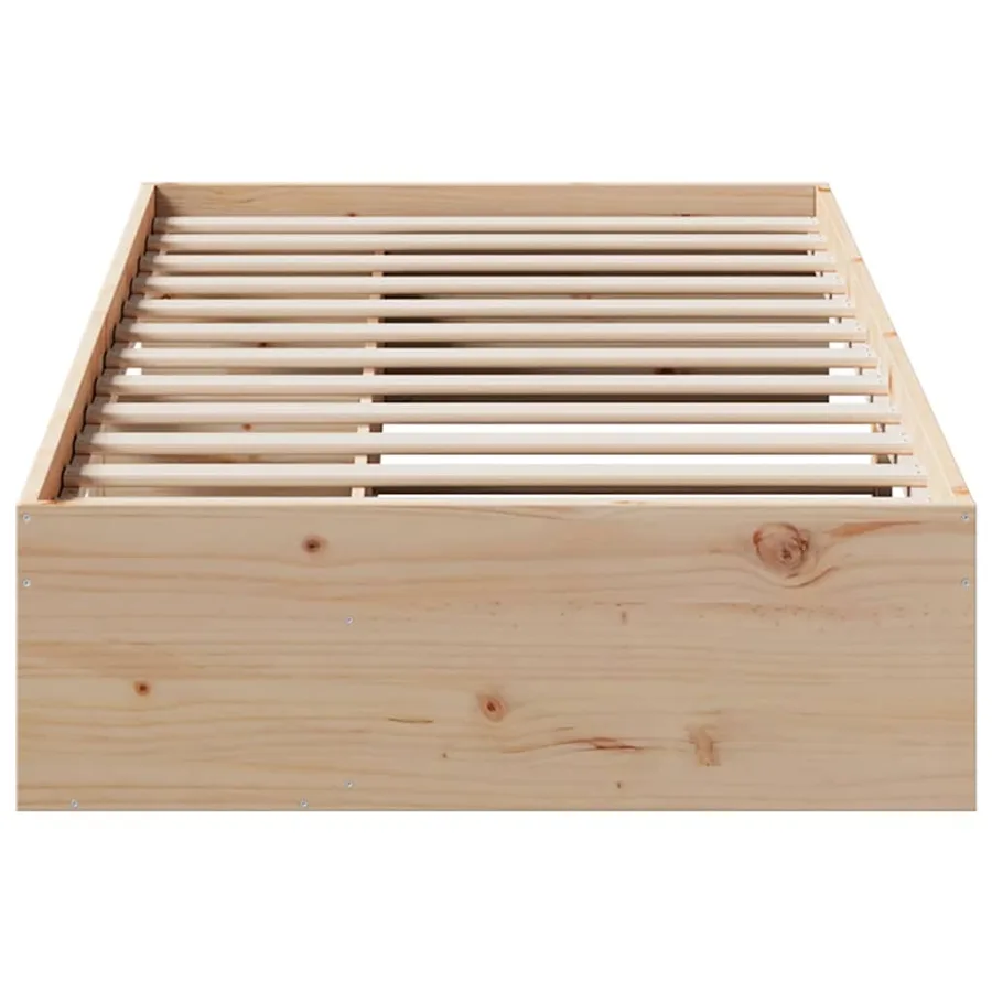 Lit de jour sans matelas 90x200 cm bois de pin massif - 5