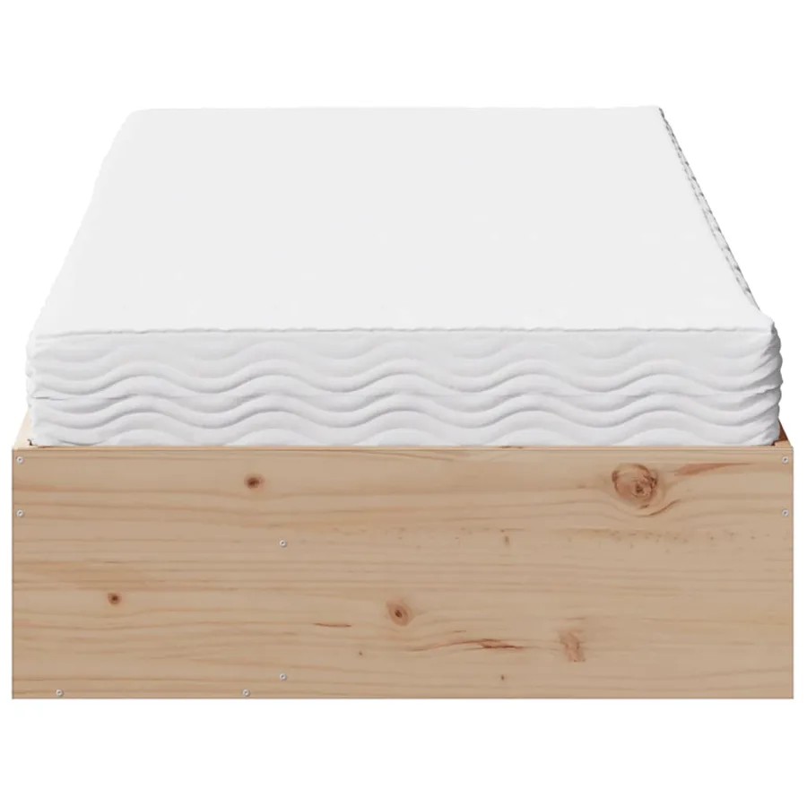 Lit de jour avec matelas 90x190 cm bois de pin massif - 6