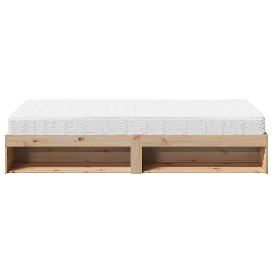 Lit de jour avec matelas 90x190 cm bois de pin massif - 7