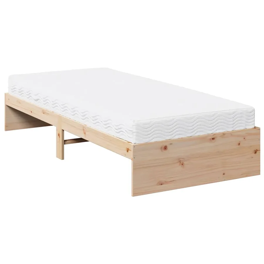 Lit de jour avec matelas 90x190 cm bois de pin massif - 8