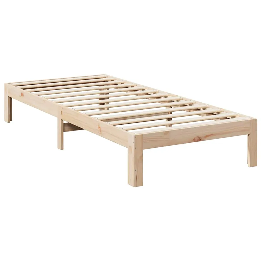 Cadre de lit sans matelas 90x200 cm bois de pin massif - 3