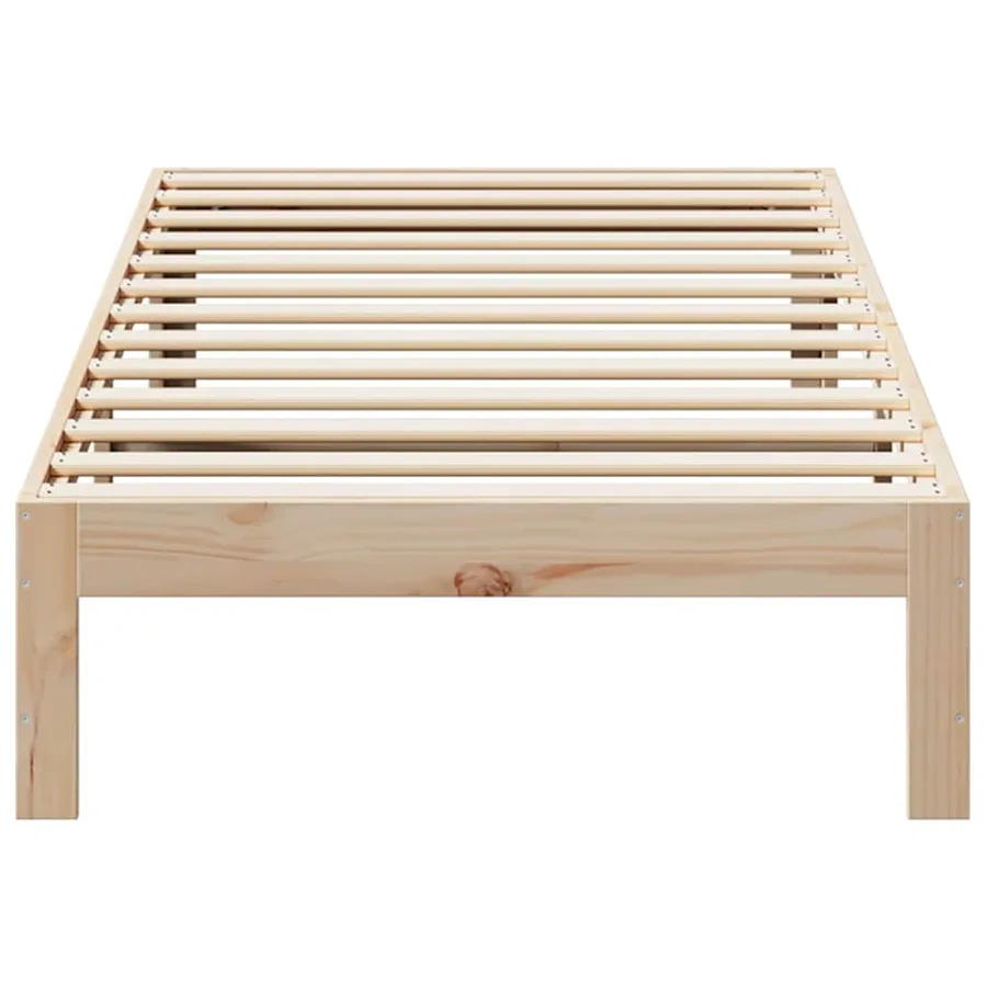 Cadre de lit sans matelas 90x200 cm bois de pin massif - 5