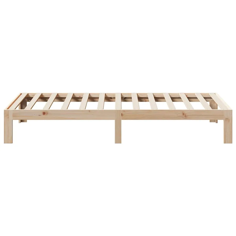 Cadre de lit sans matelas 90x200 cm bois de pin massif - 6
