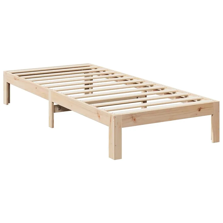 Cadre de lit sans matelas 90x200 cm bois de pin massif - 7