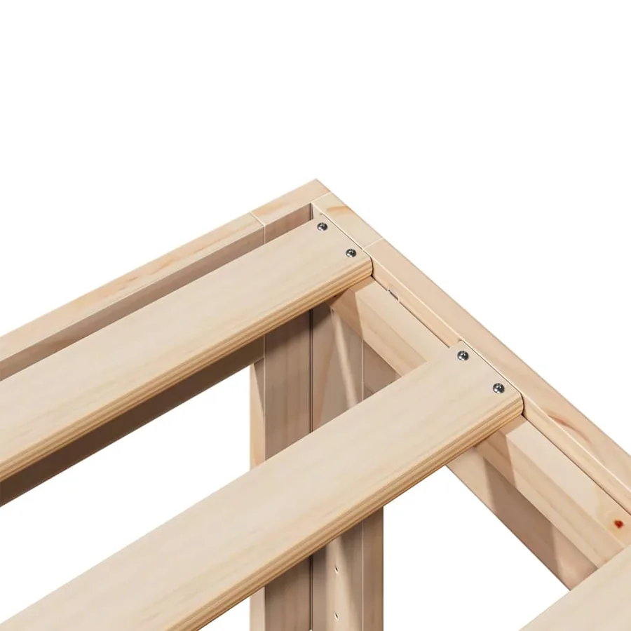 Cadre de lit sans matelas 90x200 cm bois de pin massif - 8