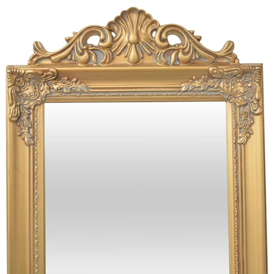 Miroir sur pied Style baroque 160x40 cm Doré - 3
