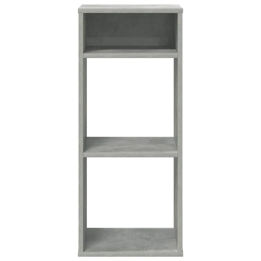 Bibliothèque gris béton 34x31x80 cm bois d’ingénierie - 4