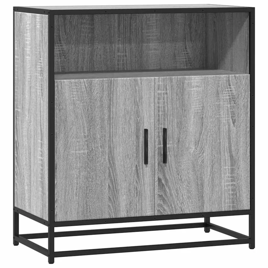 Buffet sonoma gris 68x35x76 cm bois d'ingénierie - 2