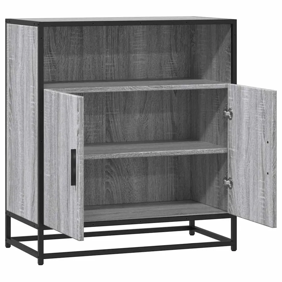 Buffet sonoma gris 68x35x76 cm bois d'ingénierie - 7