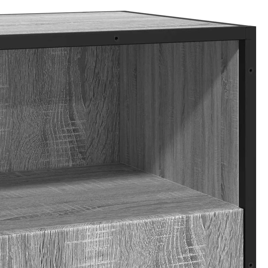 Buffet sonoma gris 68x35x76 cm bois d'ingénierie - 8