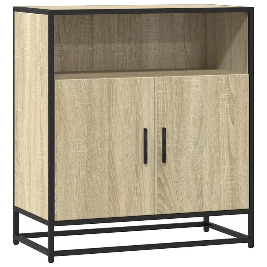 Buffet chêne sonoma 68x35x76 cm bois d'ingénierie - 2