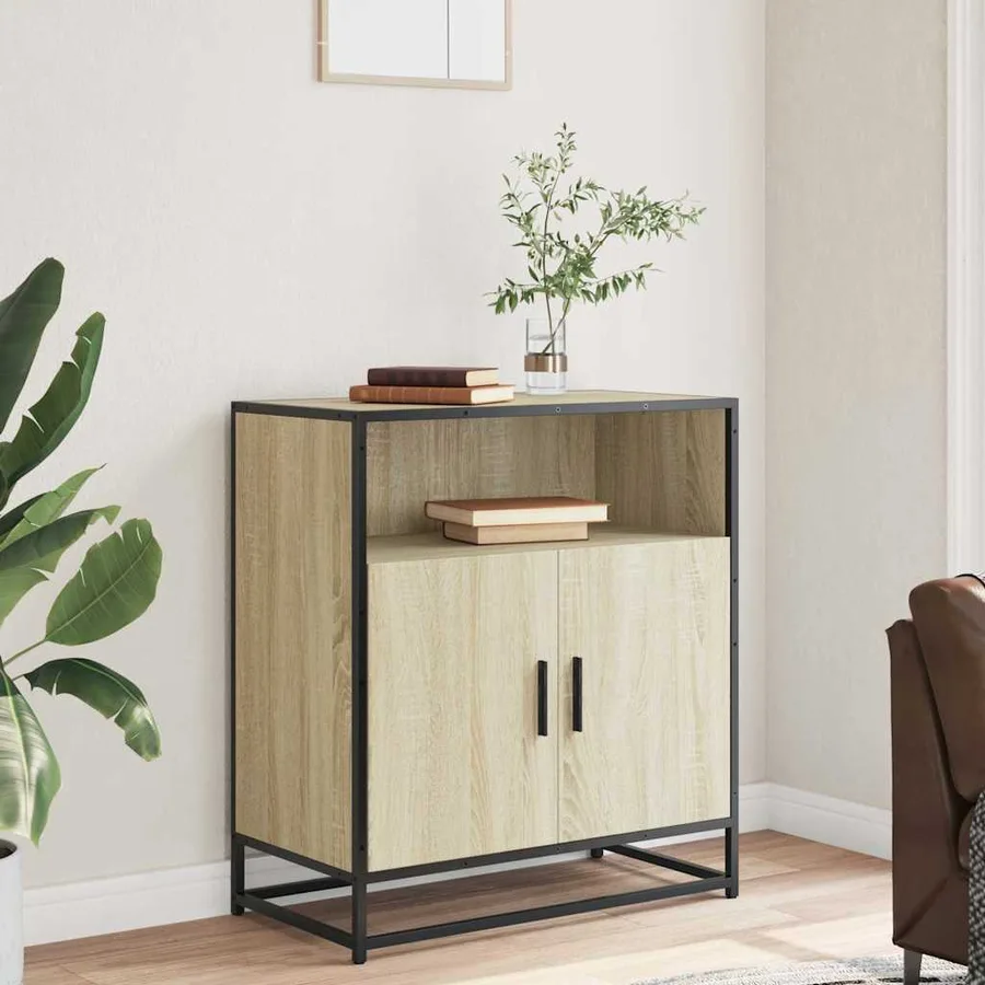 Buffet chêne sonoma 68x35x76 cm bois d'ingénierie - 3
