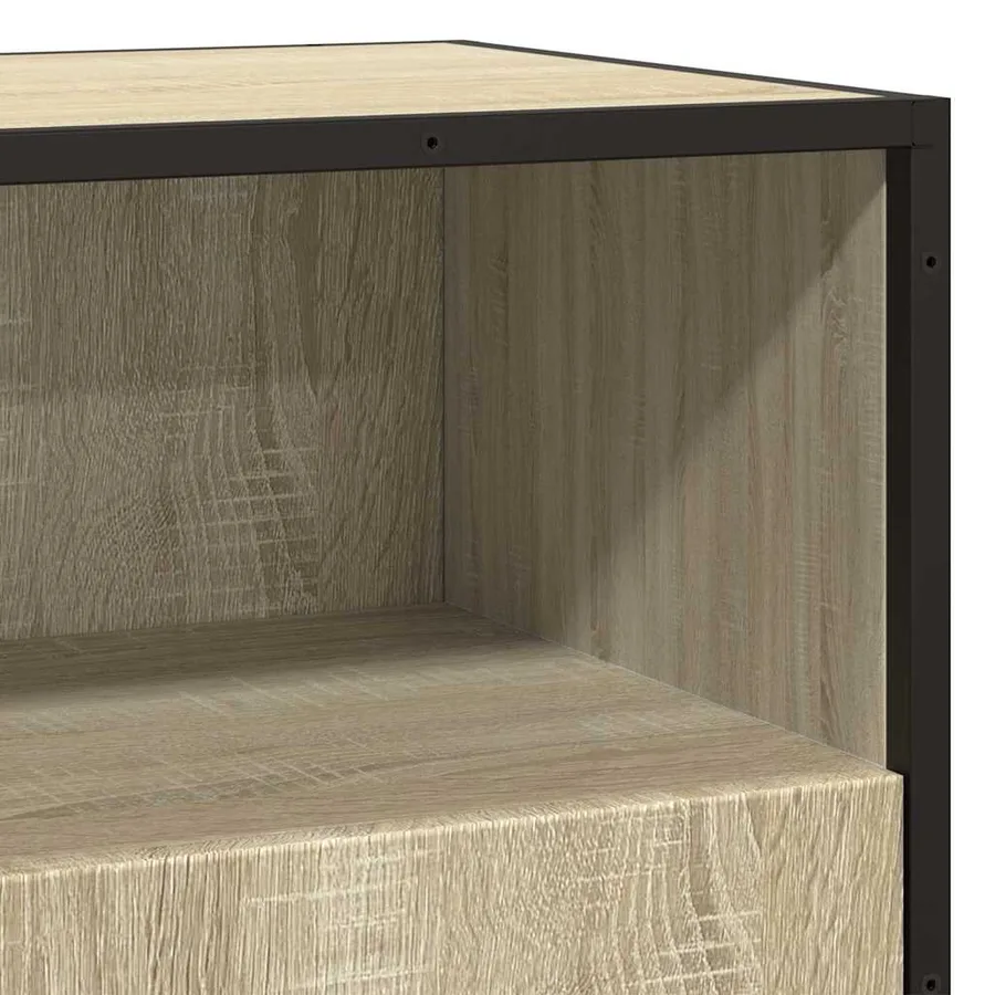 Buffet chêne sonoma 68x35x76 cm bois d'ingénierie - 8