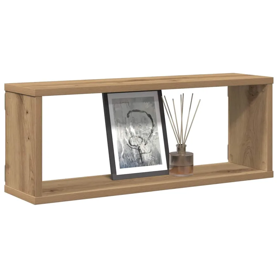 Étagères cube murales 4 pcs chêne artisanal 60x15x23 cm - 3