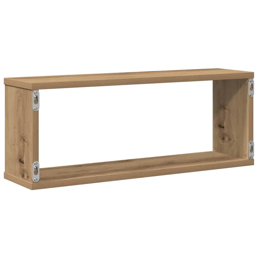 Étagères cube murales 4 pcs chêne artisanal 60x15x23 cm - 7