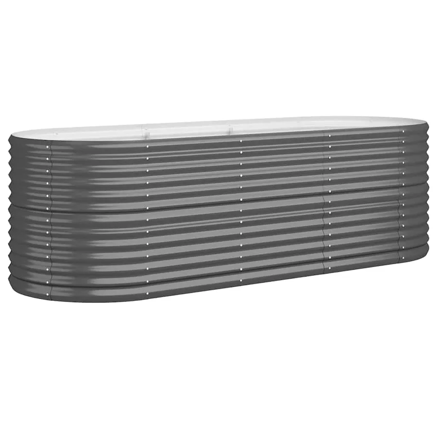 Garden raised bed Galvanised steel Anthracite - 2