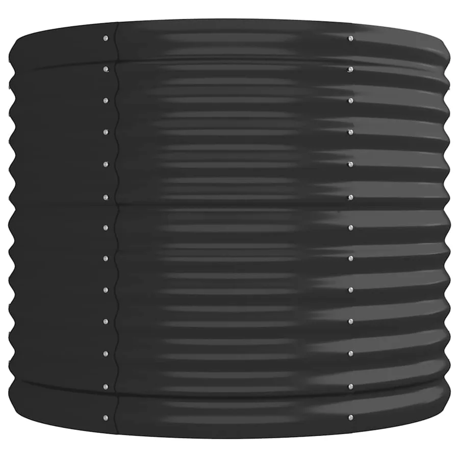 Garden raised bed Galvanised steel Anthracite - 4