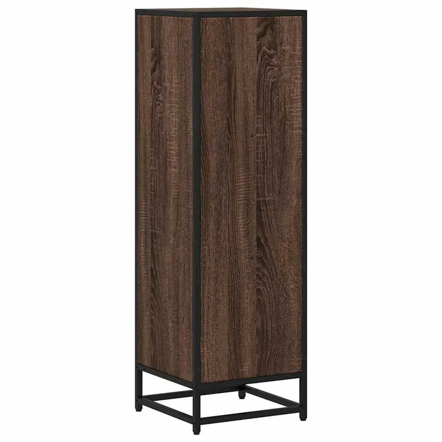 Bibliothèque chêne marron 33,5x33x107,5 cm bois d'ingénierie - 6