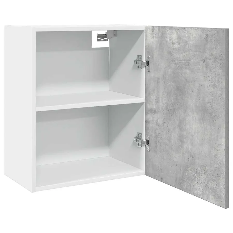 Armoire suspendue "Lyon" Gris béton 50 x 31 x 60 cm Bois d'ingénierie - 5